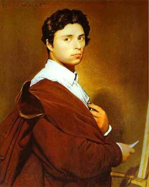 Jean Auguste Dominique Ingres Self portrait at age 24